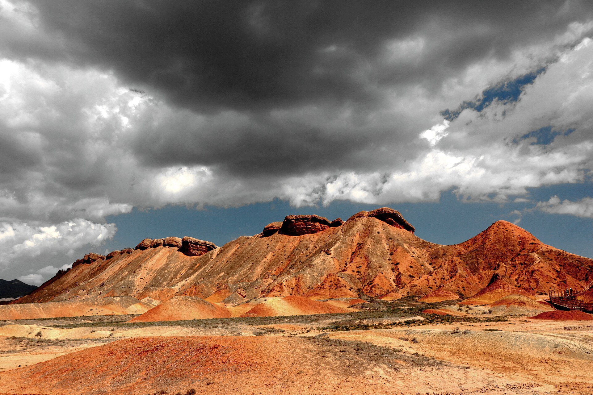 Colour bands of the Zhangye Danxia landform